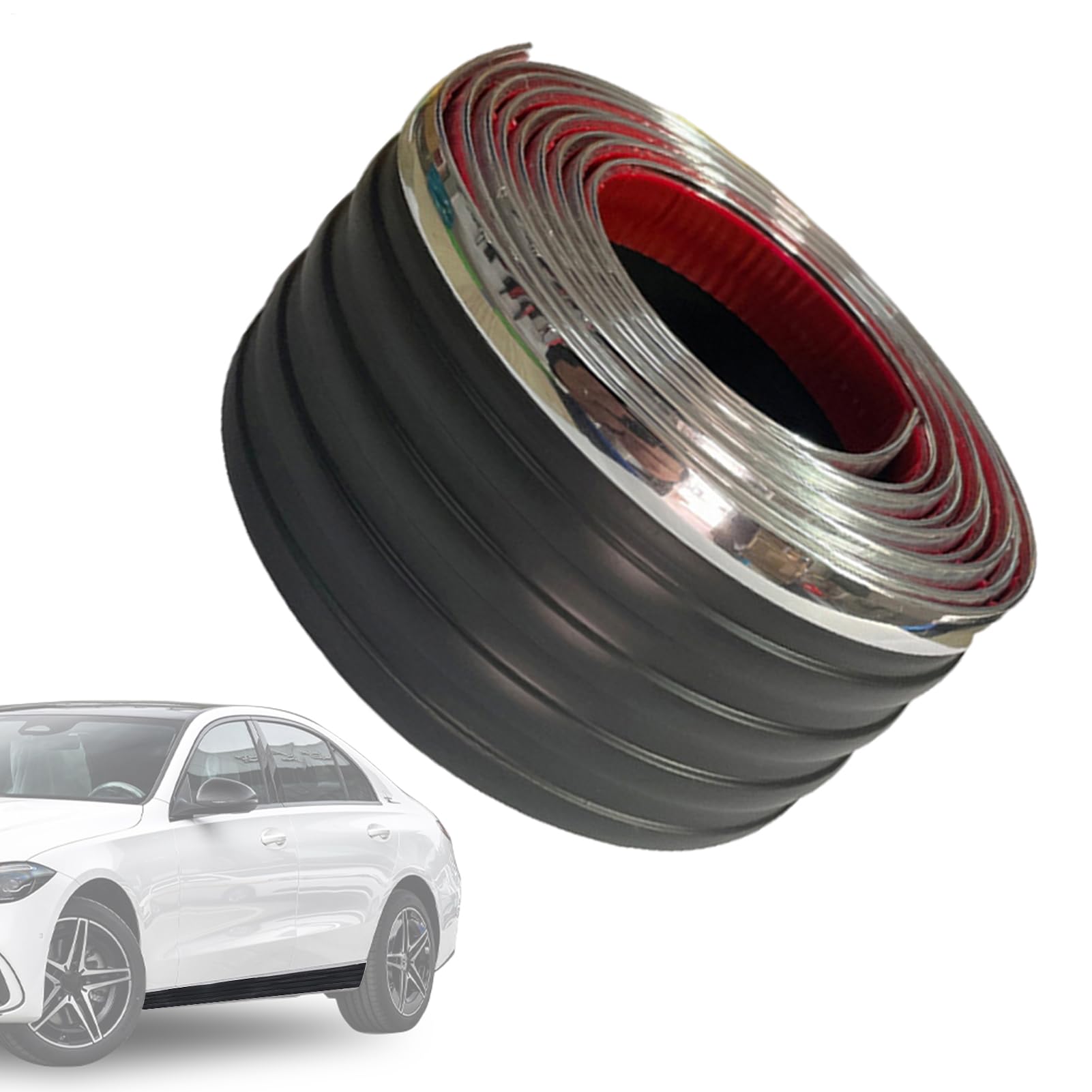 ycezw Auto-Seitenschweller – Karosseriekantenschutz | Verstärkter Schutz Anti-Kollisions-Seitenstreifen für Auto Track Modifizierte Fahrzeuge Racing Street Daily Driver von ycezw