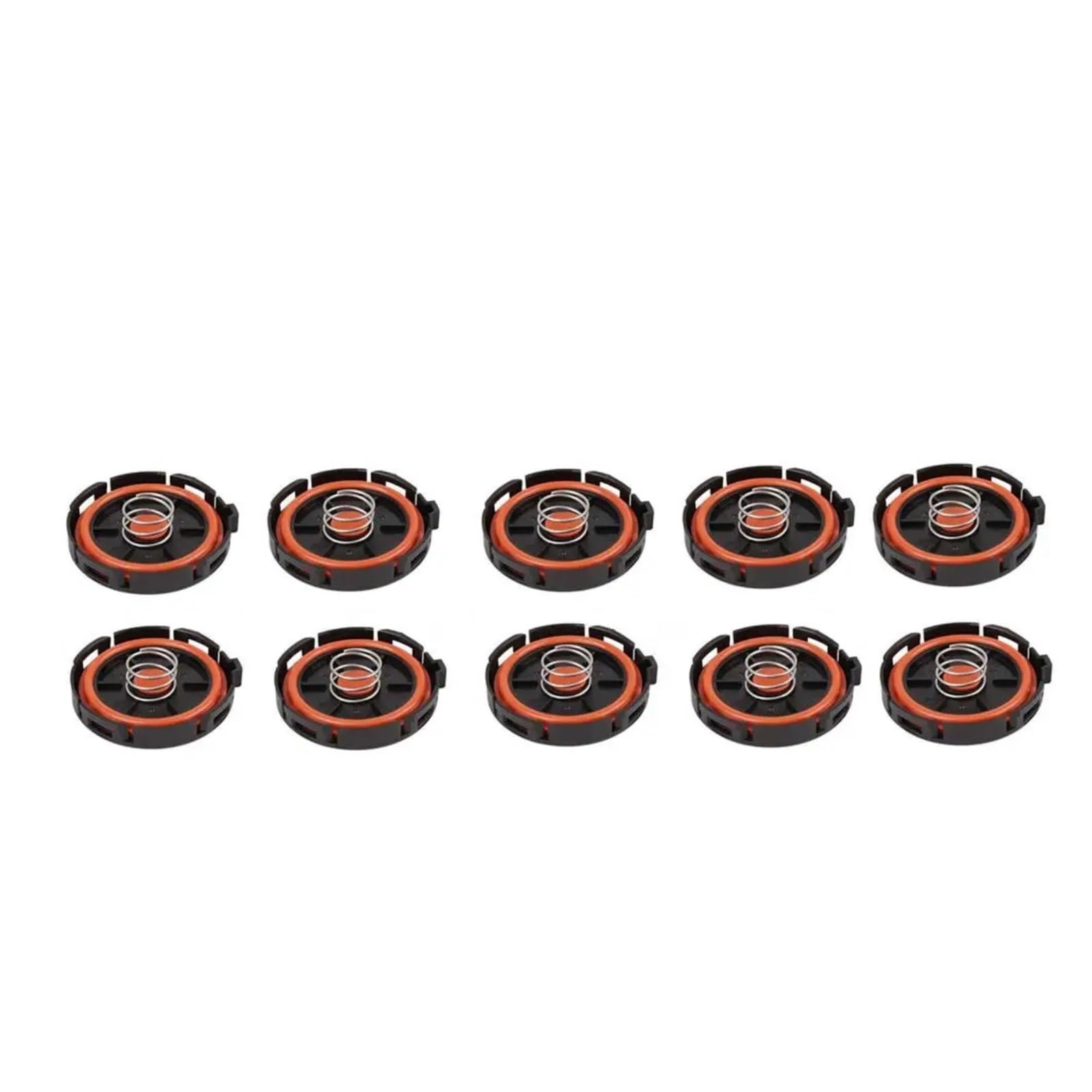 yhyttr 1/5/10 Stück PCV-Ventildeckel, passend for E60, E81 E82 E83 E84 E85 E87 E88 E90 E91 E92 E93 X3 X6 Z4 11128645888 11127553171 11127555212 Kurbelgehäuseentlüftungsdeckel(10 PCS) von yhyttr