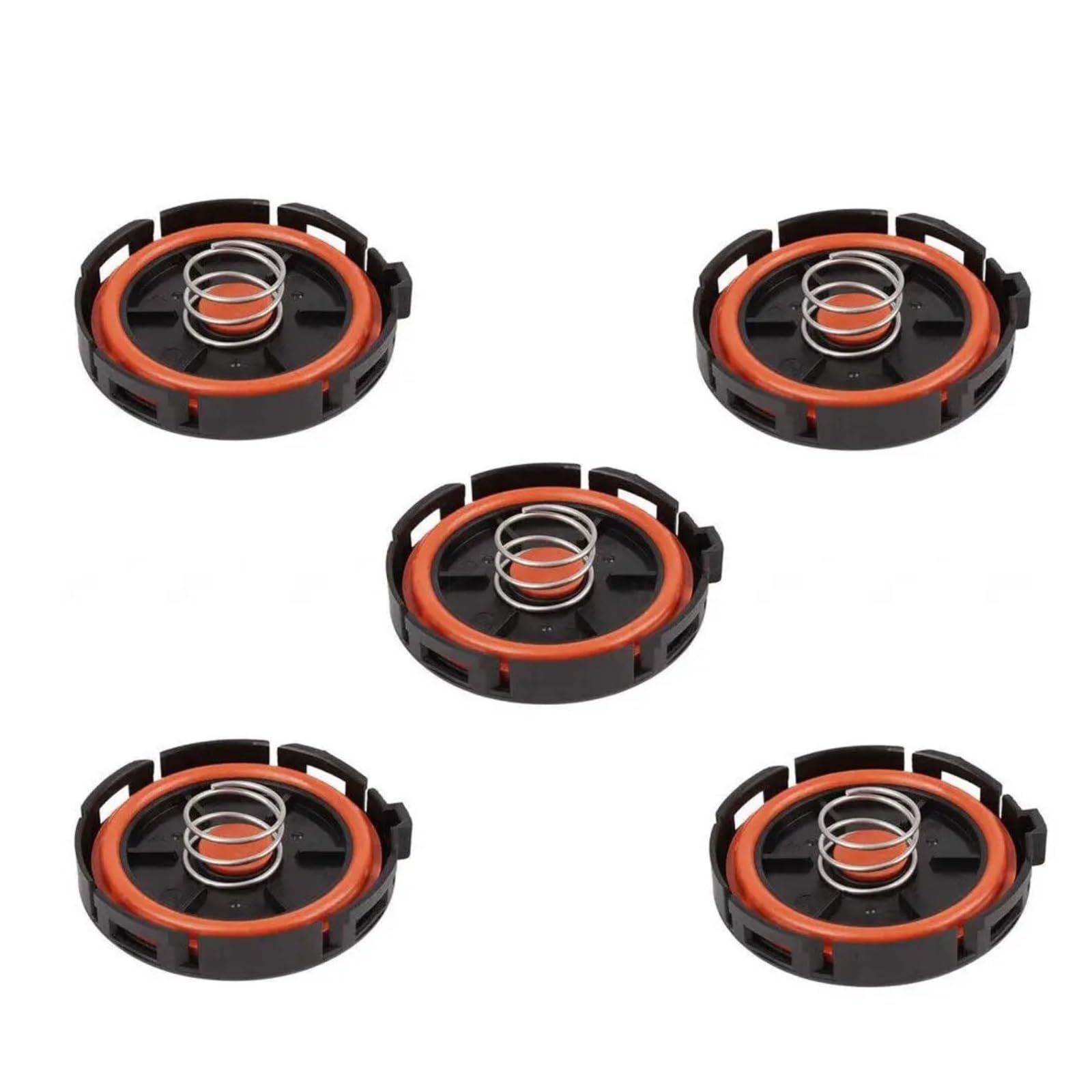 yhyttr 1/5/10 Stück PCV-Ventildeckel, passend for E60, E81 E82 E83 E84 E85 E87 E88 E90 E91 E92 E93 X3 X6 Z4 11128645888 11127553171 11127555212 Kurbelgehäuseentlüftungsdeckel(5 PCS) von yhyttr