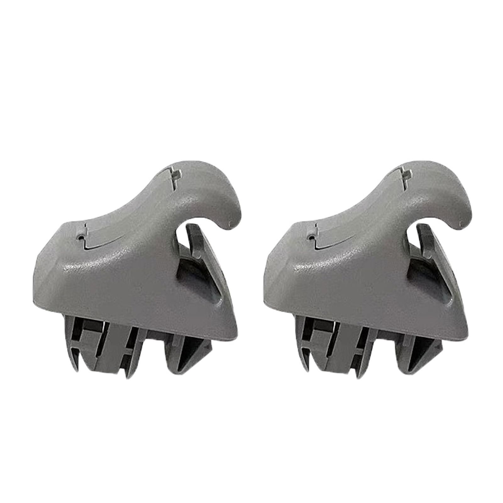 yhyttr 1 PC Sonnenblendenhalterung, passend for Pajero, V90 MR779704 Sonnenblendenclip Montero V70 Haken Pinin H60 H70 V60 V80 Beige oder Grau Sonnenschutz-Halteclip(2XGray) von yhyttr