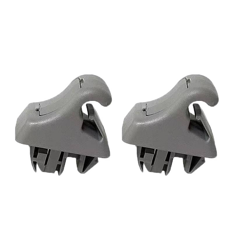 yhyttr 1 PC Sonnenblendenhalterung, passend for Pajero, V90 MR779704 Sonnenblendenclip Montero V70 Haken Pinin H60 H70 V60 V80 Beige oder Grau Sonnenschutz-Halteclip(2XGray) von yhyttr
