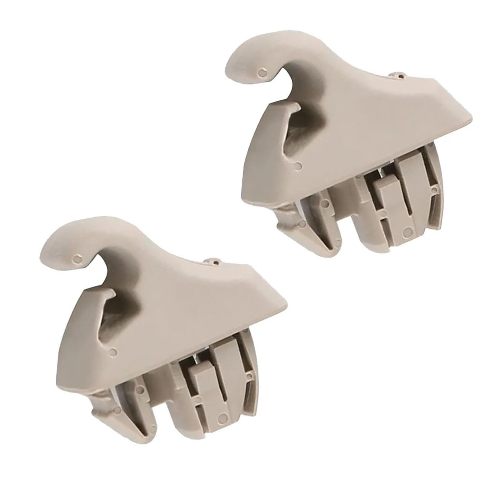 yhyttr 1 Paar Halteklammer for Sonnenblende im Auto, passend for Mitsubishi, Pajero 2001–2006 MR779704 MR779705 Hakenverschluss Hakenverschluss Sonnenschutz-Halteclip(Beige) von yhyttr