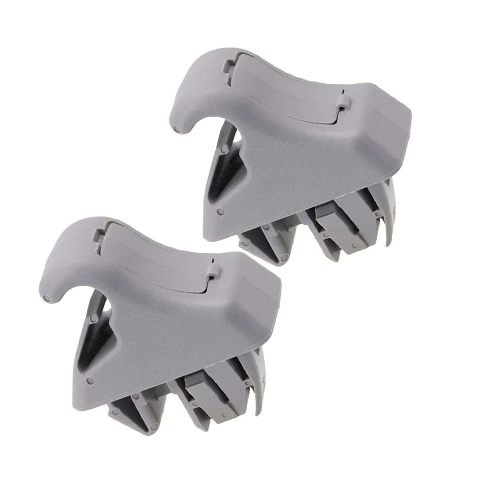 yhyttr 1 Paar Halteklammer for Sonnenblende im Auto, passend for Mitsubishi, Pajero 2001–2006 MR779704 MR779705 Hakenverschluss Hakenverschluss Sonnenschutz-Halteclip(Gray) von yhyttr