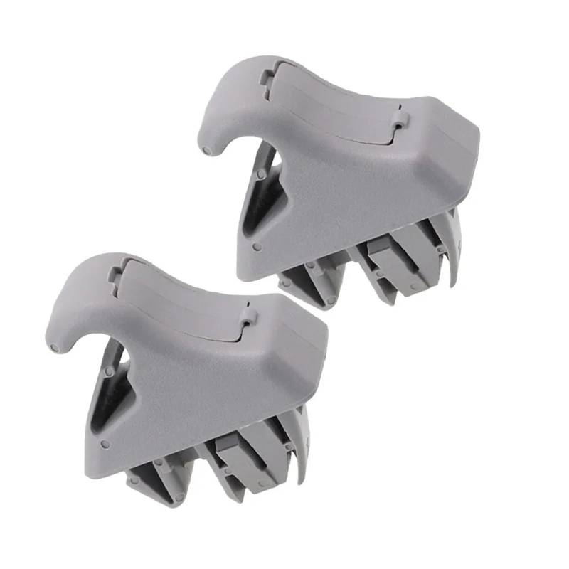 yhyttr 1 Paar Halteklammer for Sonnenblende im Auto, passend for Mitsubishi, Pajero 2001–2006 MR779704 MR779705 Hakenverschluss Hakenverschluss Sonnenschutz-Halteclip(Gray) von yhyttr