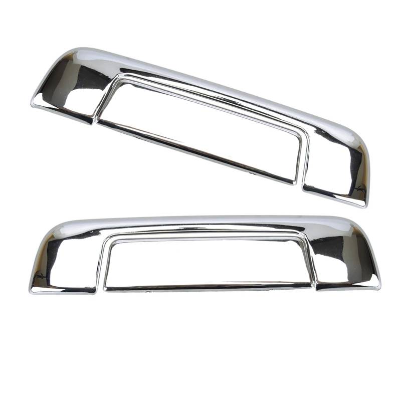 yhyttr 1 Satz Auto-Außentürgriff-Zierabdeckungsdekor, passend for E36, E34 E32 Z3 Roadster 2-Türer, silberner Kunststoff, links und rechts Dekorativer Aufkleber für Türgriffabdeckungen von yhyttr
