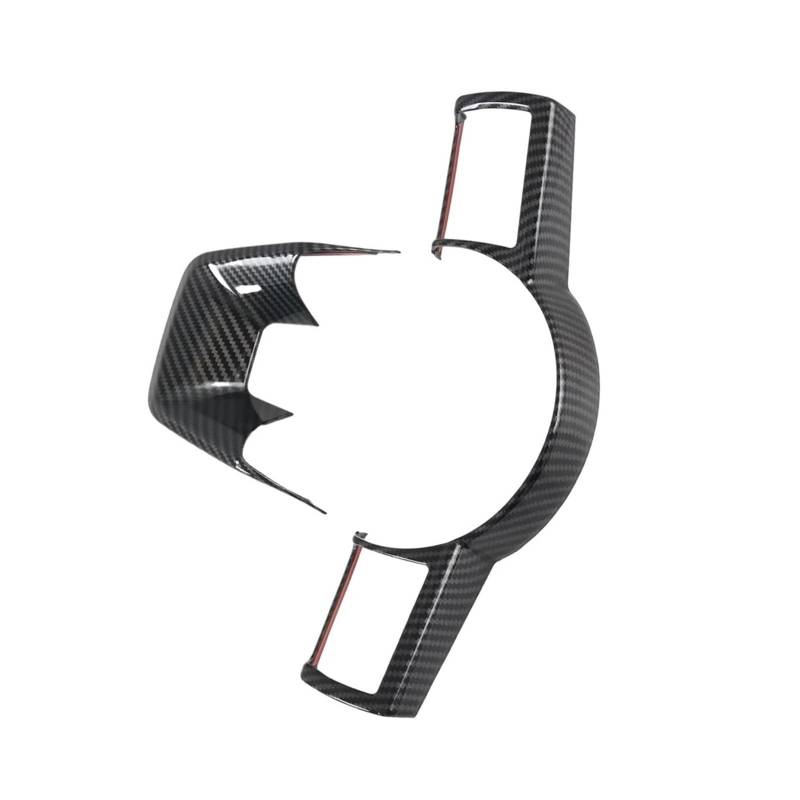 yhyttr 1 Satz Auto-Lenkradverkleidungsdekoration, passend for Nissan, X-Trail XTrail T33 Qashqai J12 2021 2022, Verkleidungsaufkleber Lenkrad-Akzentaufkleber(Carbon Fiber) von yhyttr