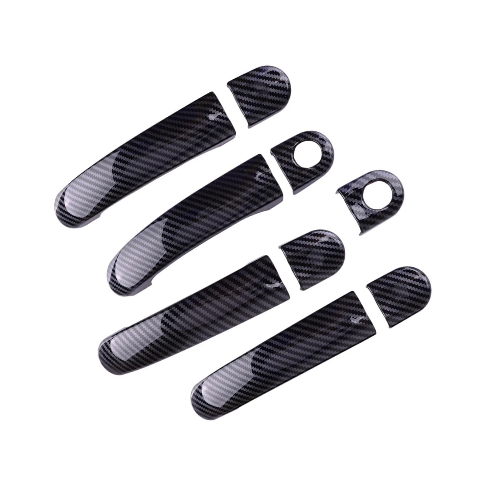 yhyttr 1 Satz Autotürgriffabdeckungsverkleidung, passend for Volkswagen, passend for Jetta, Limousine MK5 2005–2010, schwarzes ABS im Carbon-Stil Dekorativer Aufkleber für Türgriffabdeckungen yhyttr 1 Satz Autotürgriffabdeckungsverkleidung, passend for Volkswagen, passend for Jetta, Limousine MK5 2005–2010, schwarzes ABS im Carbon-Stil Dekorativer Aufkleber für Türgriffabdeckungen von yhyttr