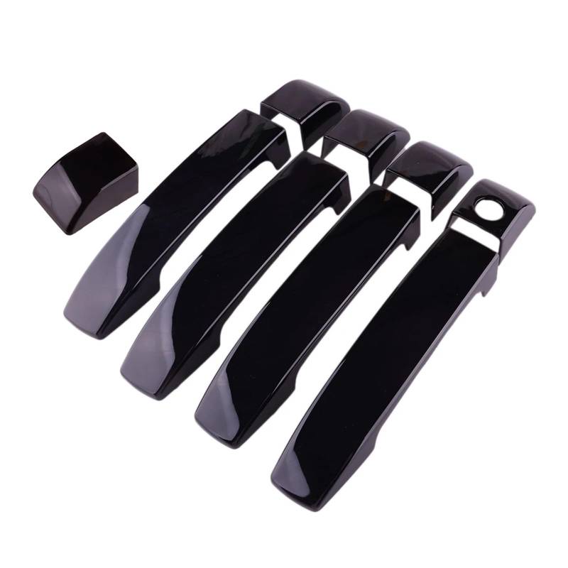 yhyttr 1 Set Auto-Außentürgriffverkleidung, passend for Land Rover, Range Rover L322 2002–2012, Blendenabdeckung, schwarzes ABS Dekorativer Aufkleber für Türgriffabdeckungen von yhyttr