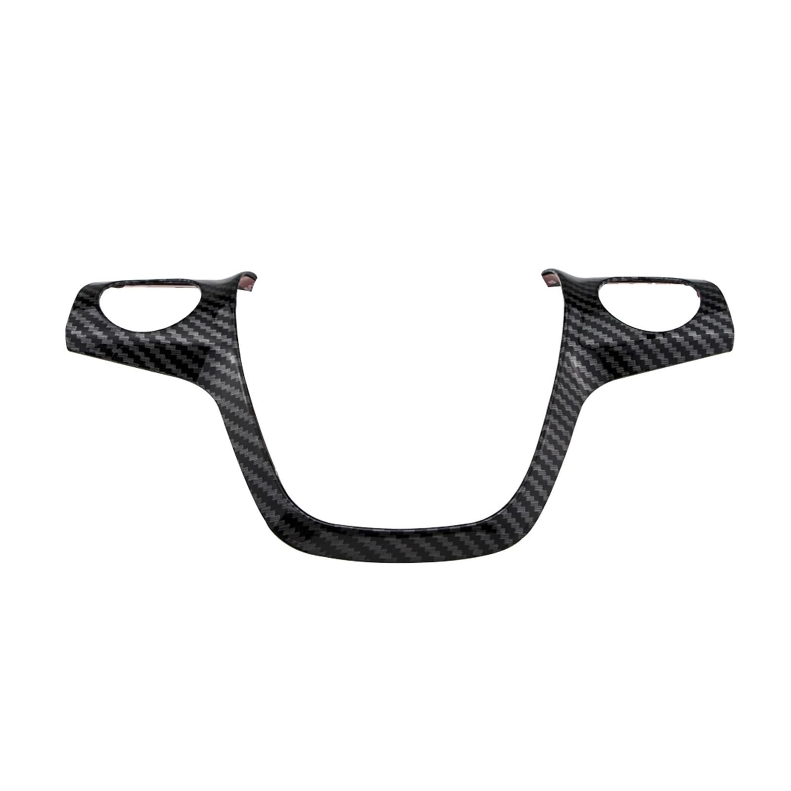 yhyttr 1 Stück Auto-Lenkradverkleidungsaufkleber, passend for Ford, Focus 3 MK3 2012–2014, passend for KUGA 2013–2015, Zubehör, Styling-Dekoration Lenkrad-Akzentaufkleber(1Pcs Carbon) von yhyttr