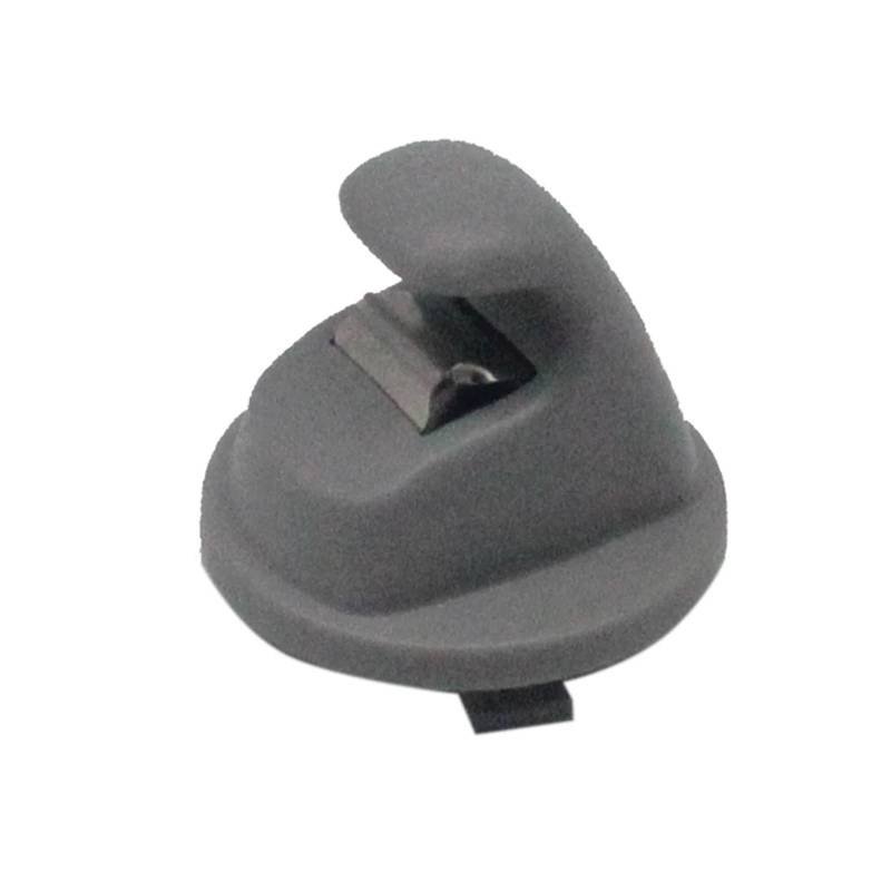 yhyttr 1 Stück Sonnenblenden-Clip-Hakenhalter, passend for VW, passend for Golf, 7 MK7 2013+ Passat B8 Polo T-Cross Tiguan Touran 5G0857561B Schwarz Grau Sonnenschutz-Halteclip(Gray-1PCS) von yhyttr