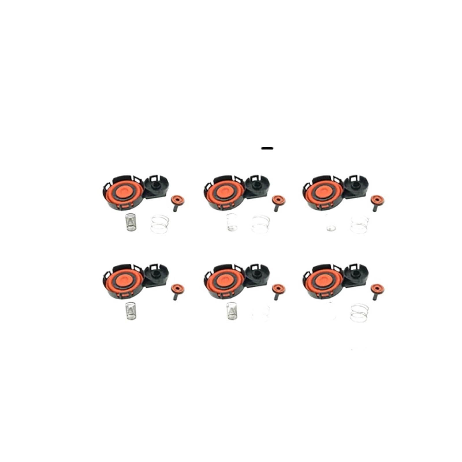 yhyttr 2/6/10 Stück PCV-Ventildeckel-Reparatursatz, Kappenmembran, passend for Peugeot, Citroen, PSA, passend for Volvo, passend for Ford, 1.6hdi 8v Kurbelgehäuseentlüftungsdeckel(6 pcs) von yhyttr