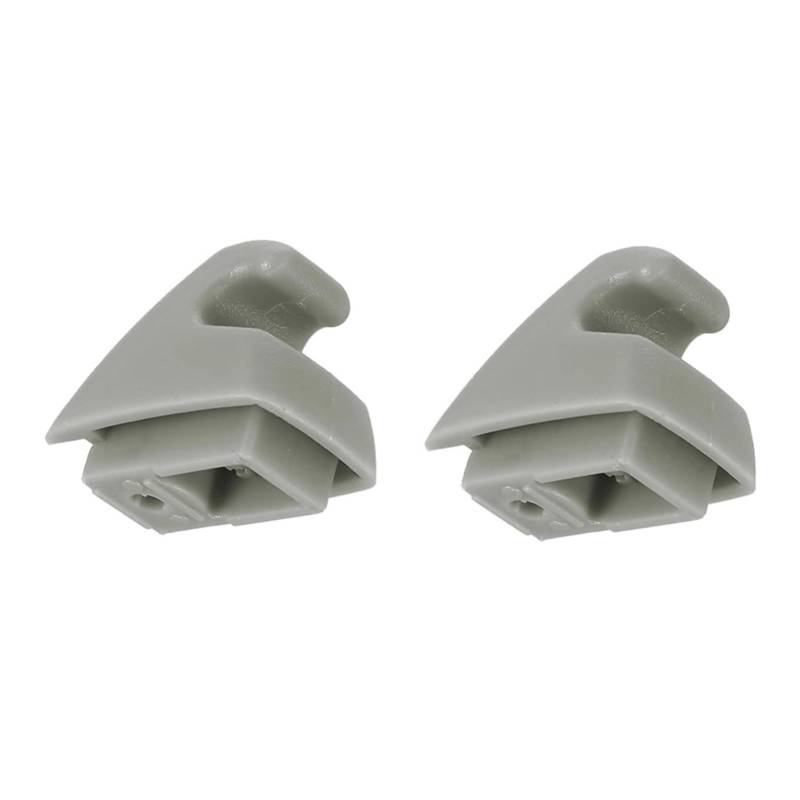 yhyttr 2 Stück Auto-Sonnenblenden-Clip, passend for Cadillac, Escalade 2007–2014 15882854, grauer Auto-Sonnenblenden-Halterungsclip, Halterungshaken Sonnenschutz-Halteclip von yhyttr