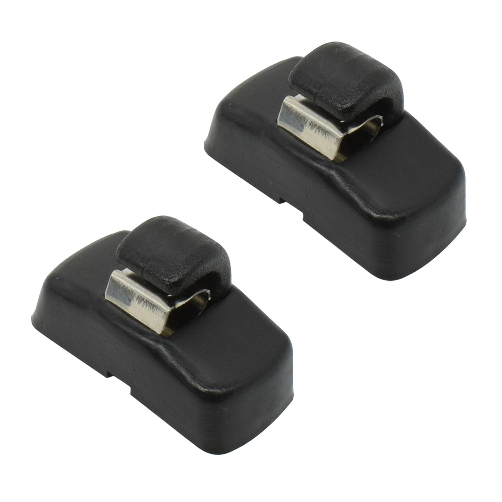 yhyttr 2 Stück Hakenclips for die vordere Sonnenblende, passend for Fabia, 6Y Octavia A4 A5 1U 1Z Superb B5 3U 3B0857561B 3B0857563 Sonnenblendenhalterung Sonnenschutz-Halteclip(Black) von yhyttr