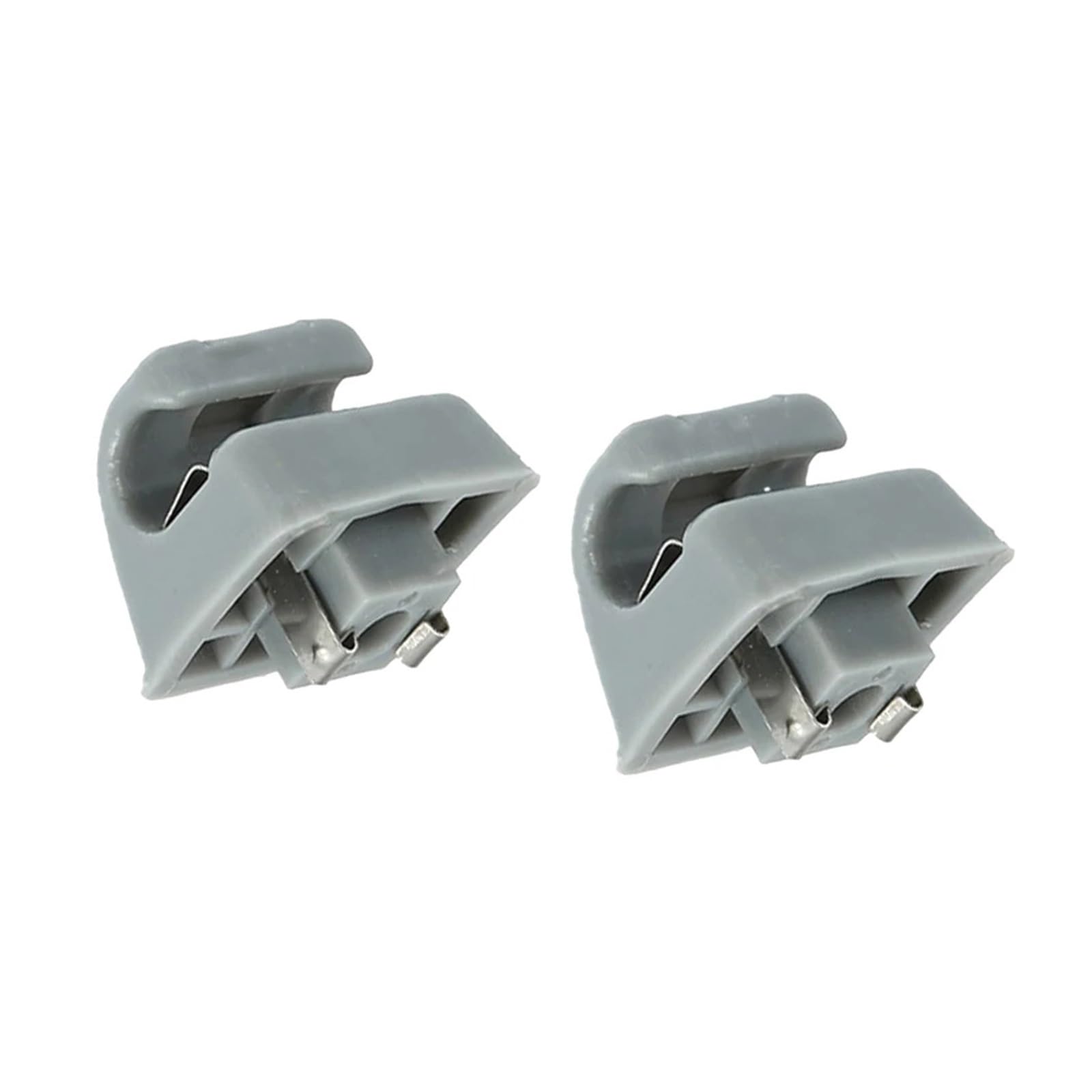 yhyttr 2-teilige Sonnenblenden-Cliphalter, passend for W201 W123 W124 W126 W140 W201 126-810-00-12-7101 Fahrzeuge mit Auto-Innenbefestigung Sonnenschutz-Halteclip(Gray) von yhyttr