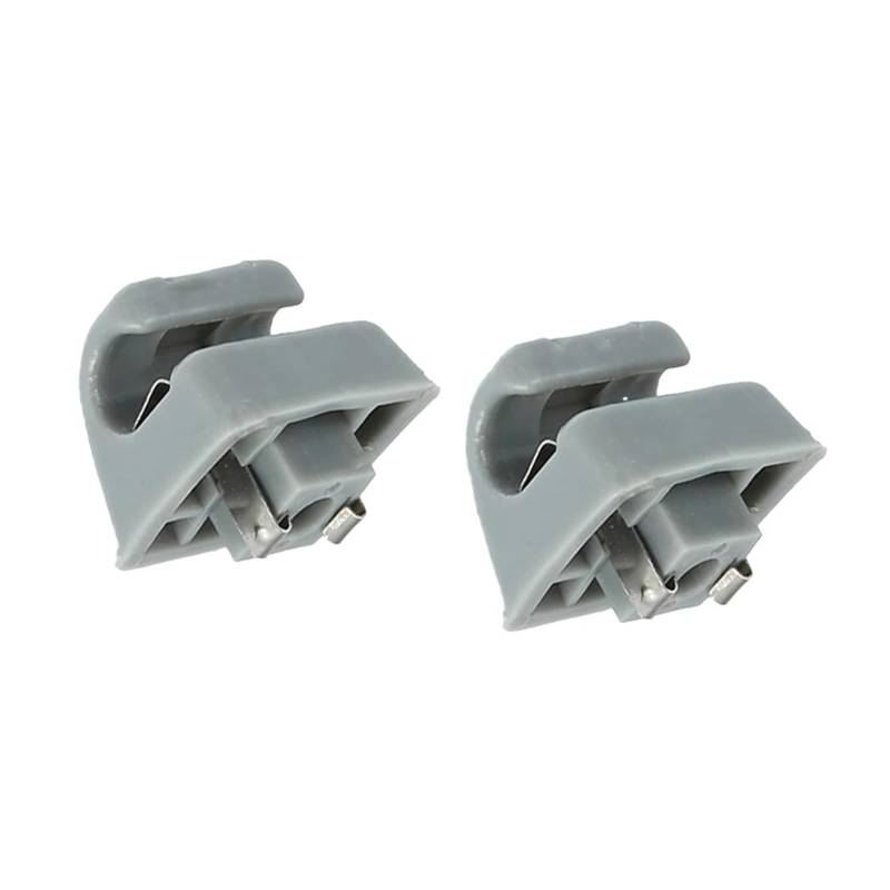 yhyttr 2-teilige Sonnenblenden-Cliphalter, passend for W201 W123 W124 W126 W140 W201 126-810-00-12-7101 Fahrzeuge mit Auto-Innenbefestigung Sonnenschutz-Halteclip(Gray) von yhyttr