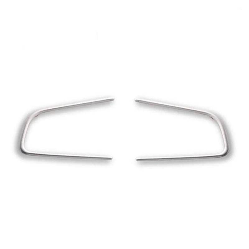 yhyttr 2-teiliges/Set Auto-Lenkradverkleidung, passend for Peugeot, 508 2011–2016, Mittelkonsolen-Styling aus Edelstahl Lenkrad-Akzentaufkleber von yhyttr