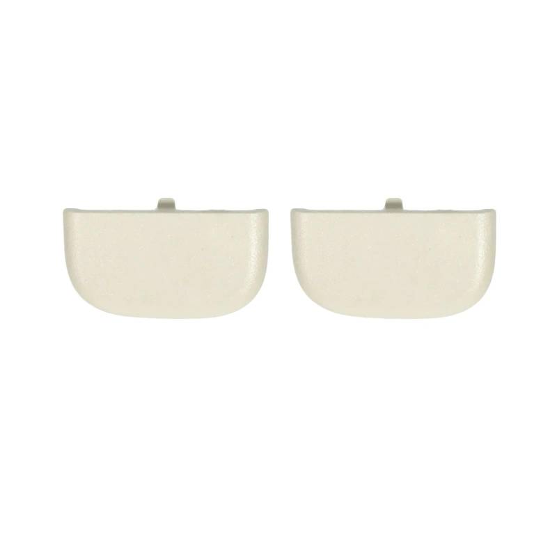 yhyttr 2er-Set Sonnenblenden-Clip, passend for Ford, Fusion 2013–2016 DS7Z4273AA, Kunststoff-Sonnenblendenkappen-Clip, Autozubehör, Beige Sonnenschutz-Halteclip von yhyttr
