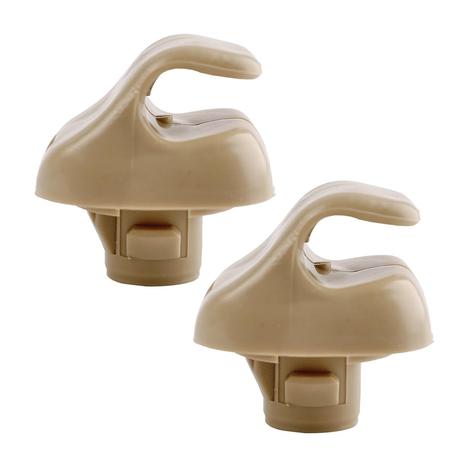 yhyttr 2x Auto-Sonnenblenden-Clips, passend for Accord, Odyssey CR-V Civic Element 88217S01A01ZA 88217-S04-003ZA Halter-Aufbewahrungshaken Sonnenschutz-Halteclip(Beige) von yhyttr