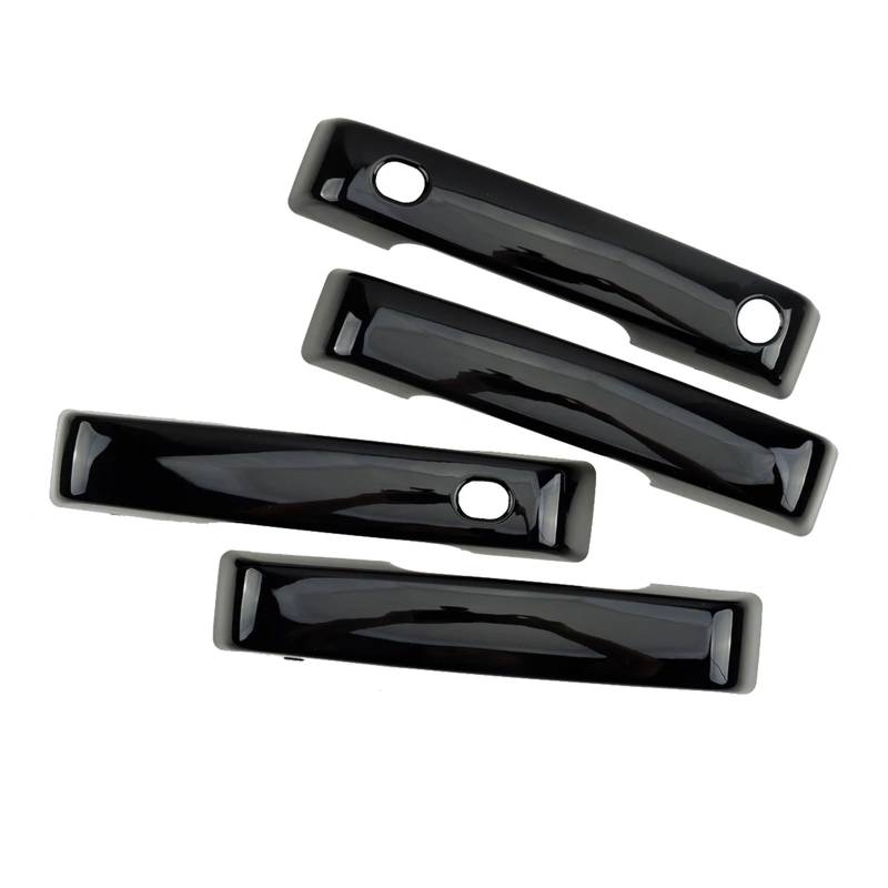 yhyttr 4 Stück/Set Auto-Außentürgriff-Abdeckungsverkleidung, passend for Ford, F150 4-Türer 2021–2022, schwarze ABS-Dekoration Dekorativer Aufkleber für Türgriffabdeckungen von yhyttr