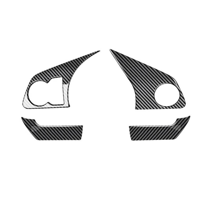 yhyttr 4-teilige Lenkradverkleidung, passend for Toyota, Raize 200 Serie 210A, Autoabdeckung, Dekorationsrahmen, Aufkleber Lenkrad-Akzentaufkleber von yhyttr