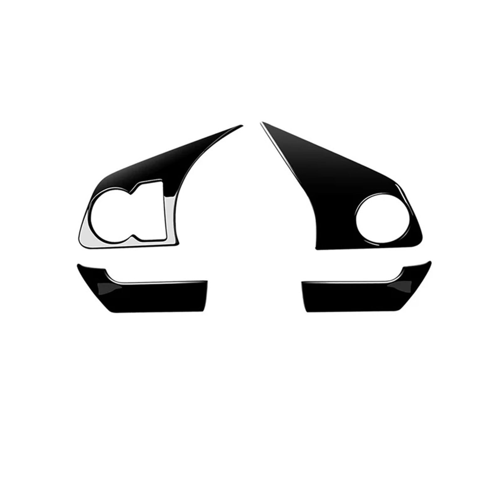 yhyttr 4-teilige Lenkradverkleidung, passend for Toyota, Raize 200 Serie 210A, Dekorationsrahmen, Aufkleber, Auto, hellschwarz Lenkrad-Akzentaufkleber yhyttr 4-teilige Lenkradverkleidung, passend for Toyota, Raize 200 Serie 210A, Dekorationsrahmen, Aufkleber, Auto, hellschwarz Lenkrad-Akzentaufkleber von yhyttr