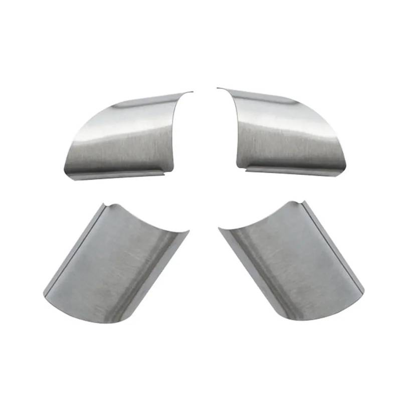 yhyttr 4-teiliges/Set Auto-Lenkrad-Panel-Abdeckungsverkleidung, passend for Ford, Focus 2 Mk2 2005-2012, Zubehör, Edelstahl-Pailletten Lenkrad-Akzentaufkleber von yhyttr