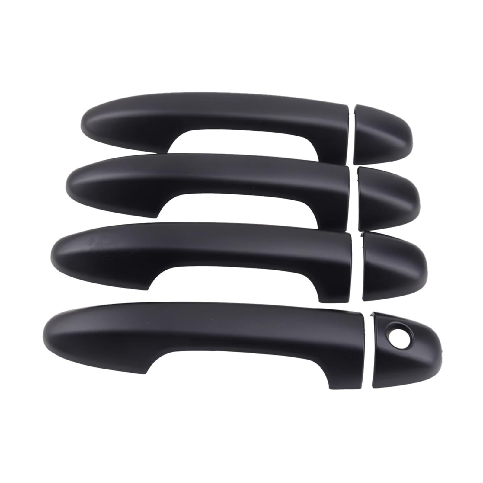 yhyttr 8 Stück/Set Auto-Seitentürgriff-Abdeckungsverkleidung, passend for Toyota, Tacoma 2016–2020, cooles schwarzes Styling Dekorativer Aufkleber für Türgriffabdeckungen von yhyttr