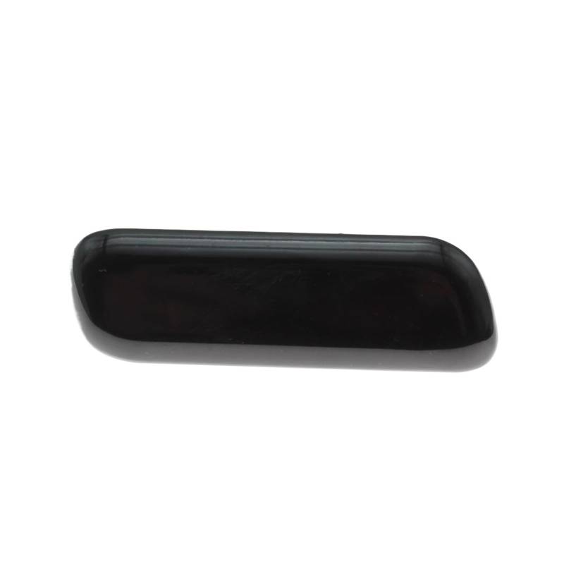 yhyttr Abdeckkappe for Frontstoßstangen-Scheinwerferwaschanlage, passend for Mitsubishi, Pajero V97 V93 Montero 8264A027 8264A028, links und rechts, Paar Sprühdüse Scheinwerfer-Sprühdüsenschutz(Black von yhyttr