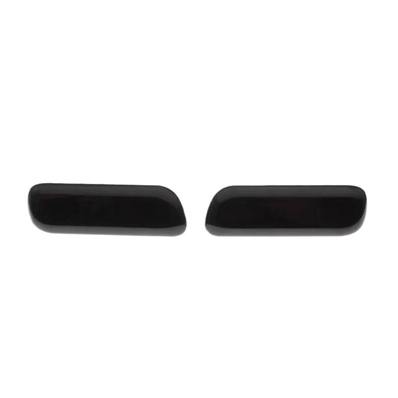 yhyttr Abdeckkappe for Frontstoßstangen-Scheinwerferwaschanlage, passend for Mitsubishi, Pajero V97 V93 Montero 8264A027 8264A028, links und rechts, Paar Sprühdüse Scheinwerfer-Sprühdüsenschutz(Black von yhyttr