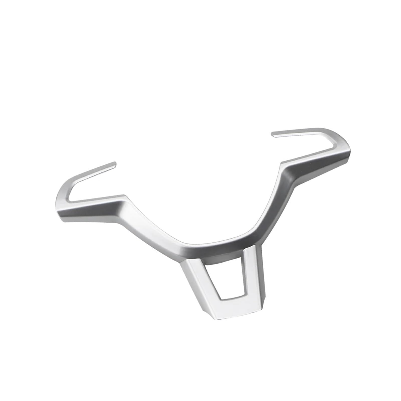 yhyttr Abdeckung der Lenkradtasten im Auto, passend for Skoda, Kodiaq Octavia A7 Rapid Yeti Superb Zubehör, Auto-Styling Lenkrad-Akzentaufkleber(Matte silver) von yhyttr