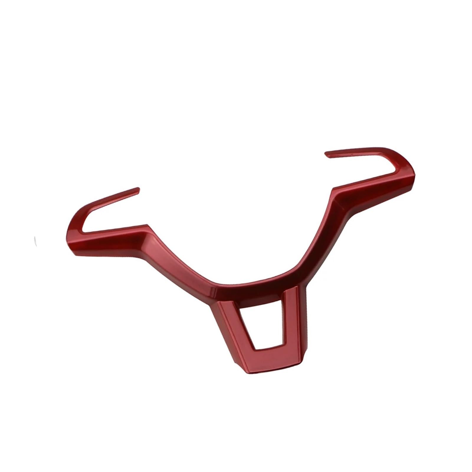 yhyttr Abdeckung der Lenkradtasten im Auto, passend for Skoda, Kodiaq Octavia A7 Rapid Yeti Superb Zubehör, Auto-Styling Lenkrad-Akzentaufkleber(Paint red) von yhyttr