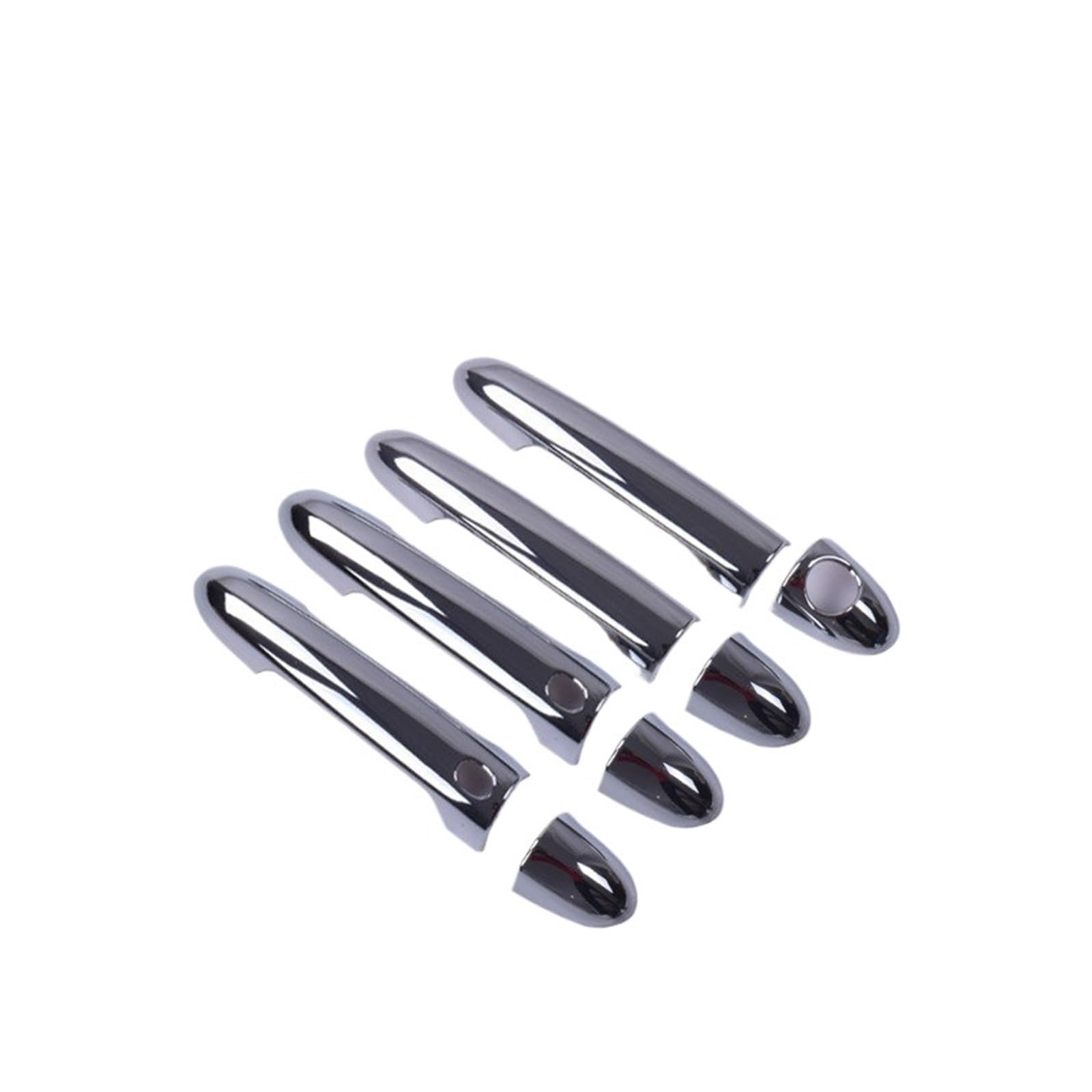 yhyttr Aufkleber for Autotürgriffabdeckung, passend for Kia, Rio Rio 5 2012–2017, Chrom-Auto-Styling-Zubehör Dekorativer Aufkleber für Türgriffabdeckungen(1 keyhole 2 buttons) von yhyttr