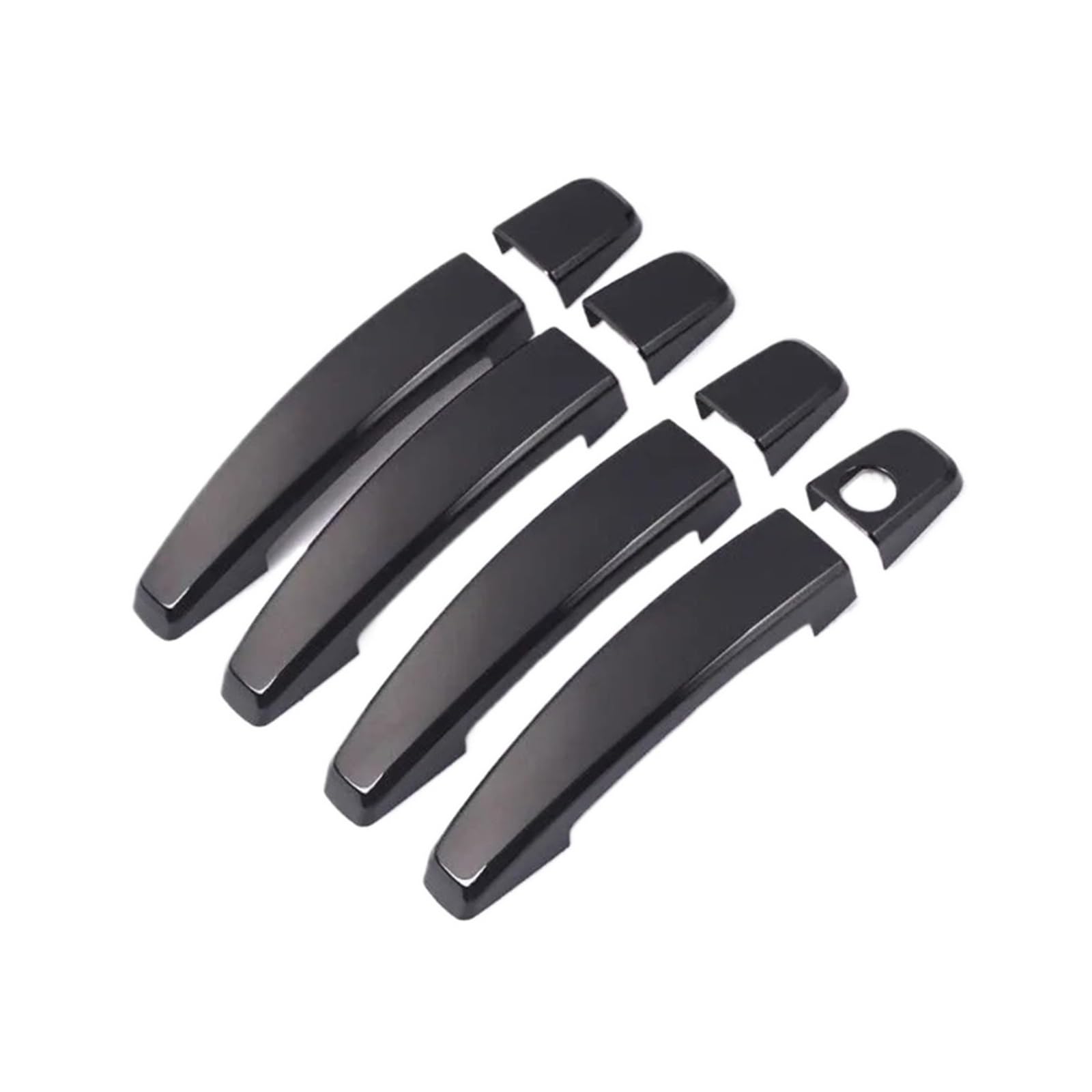 yhyttr Aufkleber for Autotürgriffabdeckung, passend for Opel, Antara 2006–2015, Vauxhall Antara, Chrom-Schwarz-Styling-Zubehör Dekorativer Aufkleber für Türgriffabdeckungen(Black) von yhyttr