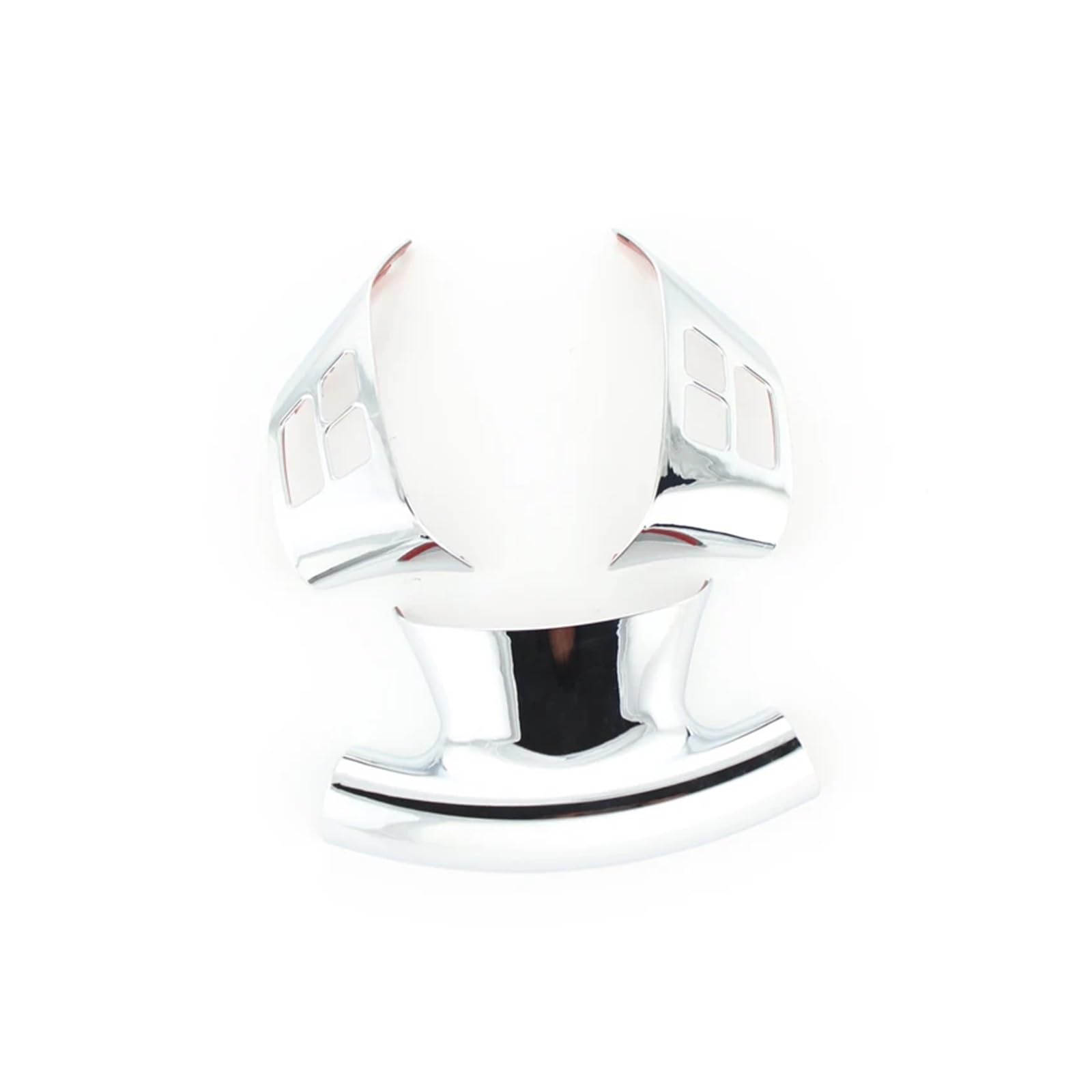 yhyttr Aufkleber for die Lenkradabdeckung des Autos, passend for 1er 3er E87 E90 E92 E93 2005–2012, Autozubehör, Innenraum Lenkrad-Akzentaufkleber(ABS silver) von yhyttr