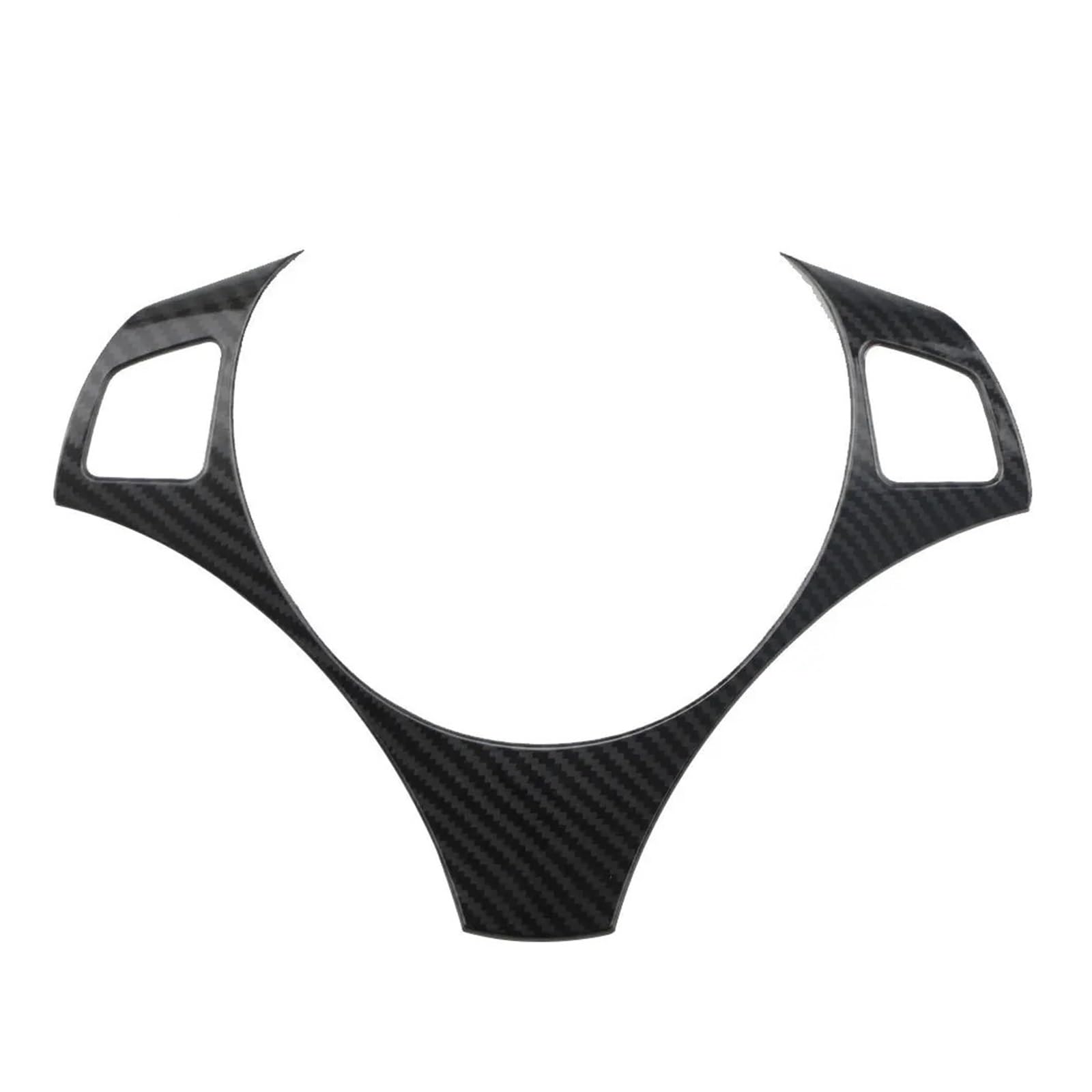 yhyttr Aufkleber for die Lenkradabdeckung des Autos, passend for 3er E90 E92 E93 2005–2012 1er E82 E87 2004–2011 X1 E84 2009–2016 Lenkrad-Akzentaufkleber(Black) von yhyttr