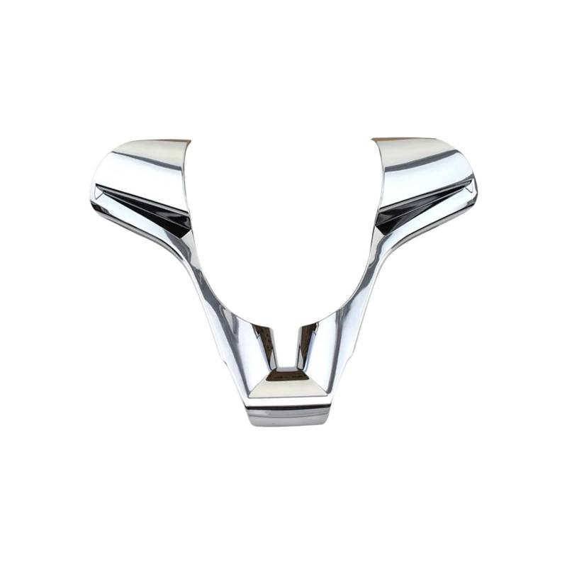 yhyttr Auto-Lenkrad-Dekorationsabdeckung, passend for Chevrolet, Cruze Sedan Hatchback 2009–2014, Zubehör, Innenausstattung Lenkrad-Akzentaufkleber(Bright Silver) von yhyttr