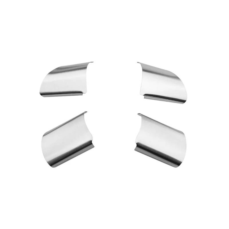 yhyttr Auto-Lenkrad-Dekorationsabdeckung, passend for Ford, Focus 2 MK2 2005–2011, Zubehör, Edelstahl-Zieraufkleber Lenkrad-Akzentaufkleber von yhyttr