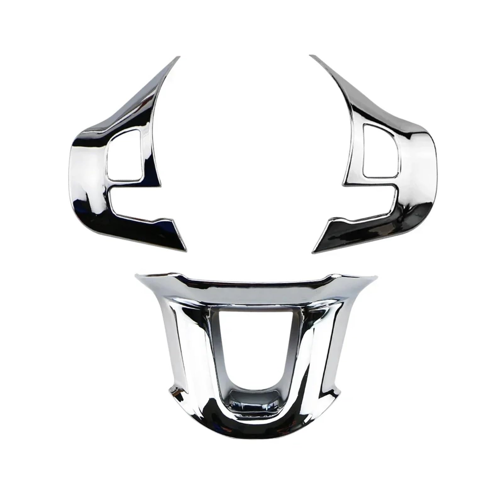 yhyttr Auto-Lenkrad-Dekorationsverkleidung, passend for Peugeot, 208 GTI 2008 308 2014–2017, Zubehör-Abdeckungsaufkleber Lenkrad-Akzentaufkleber(Glossy 3 pcs) von yhyttr