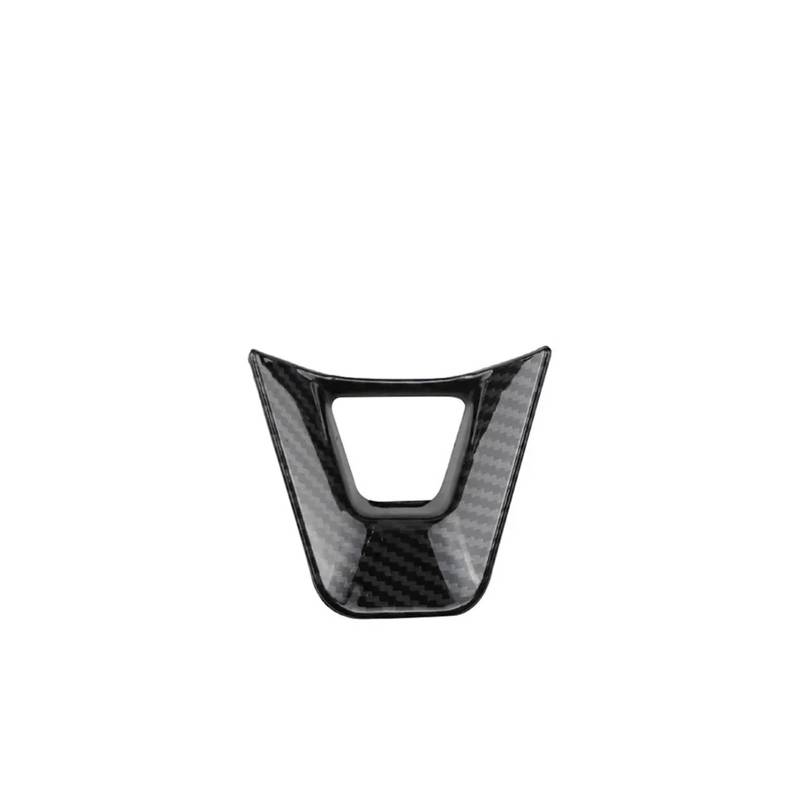 yhyttr Auto-Lenkrad-Tastenfeldverkleidung, passend for Toyota, RAV4 RAV 4 Corolla Avalon 2019 2020 Zubehör Pailletten Lenkrad-Akzentaufkleber(Carbon fiber 1 pc) von yhyttr
