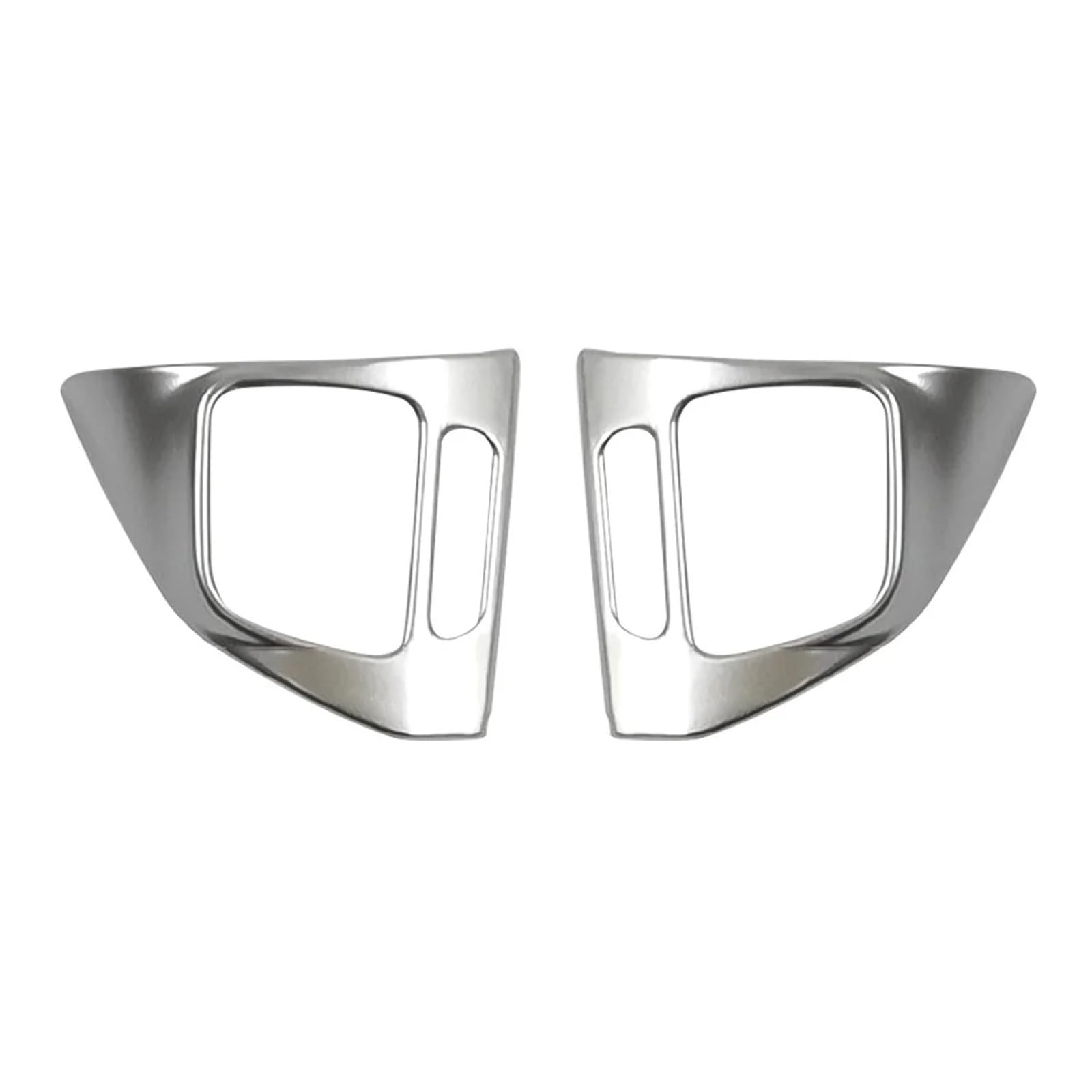 yhyttr Auto-Lenkradverkleidung, passend for VW, passend for Golf MK6, Passat B7 CC, EOS, Tiguan, Jetta, Touran, Sharan, Caddy, Aufkleber, Zierleiste Lenkrad-Akzentaufkleber(Silver) von yhyttr