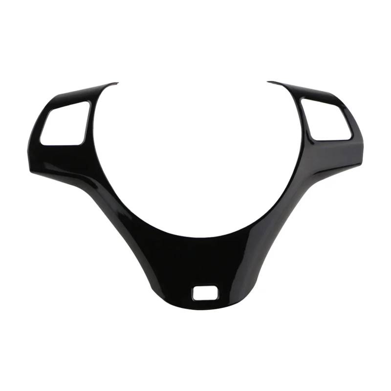 yhyttr Auto-Lenkradverkleidungsabdeckung, passend for 1er 3er E87 E90 E91 E92 E93 2005-2012 Dekorations-Zierleistenaufkleber Lenkrad-Akzentaufkleber(Full Black) von yhyttr