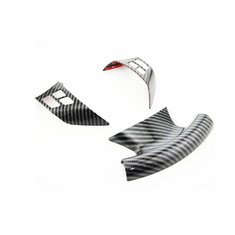 yhyttr Auto-Lenkradverkleidungsdekoration, passend for 1er 3er E87 E90 E92 E93 2005-2012, Verkleidungsaufkleber Lenkrad-Akzentaufkleber(STYLE C) von yhyttr