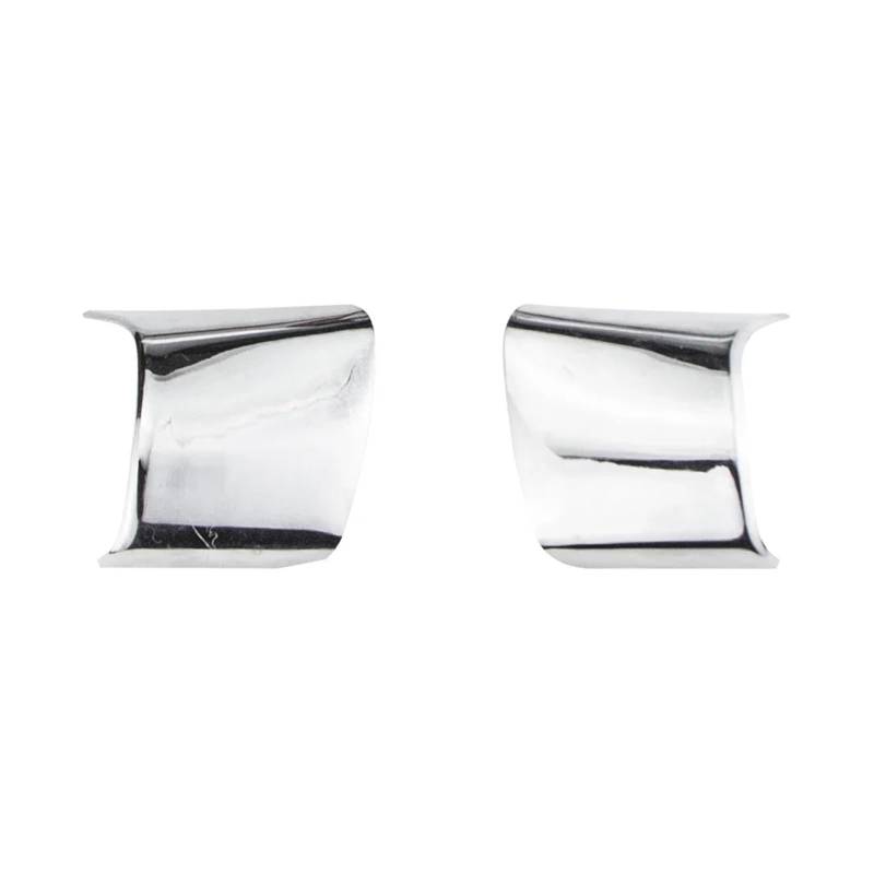 yhyttr Auto-Lenkradverkleidungsdekoration, passend for Ford, Focus 3 MK3 2012–2014, Kuga Escape 2013–2015, Cmax 2011–2017, Abdeckaufkleber Lenkrad-Akzentaufkleber(2Pcs ABS Chrome) von yhyttr