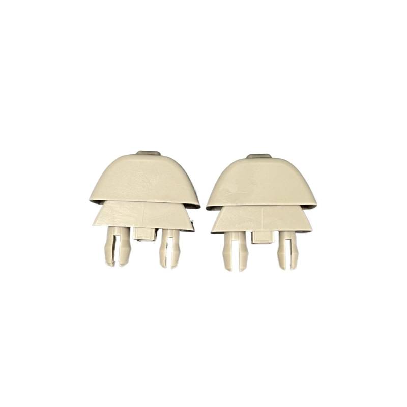 yhyttr Auto-Sonnenblenden-Clip, passend for VW, passend for Passat, B7 Polo 5 6R GTI Up Rapid Citigo 2012–2015 6R0 857 561 Hakenhalterung Aufhänger Halteclip Sonnenschutz-Halteclip(2pcs Beige) von yhyttr