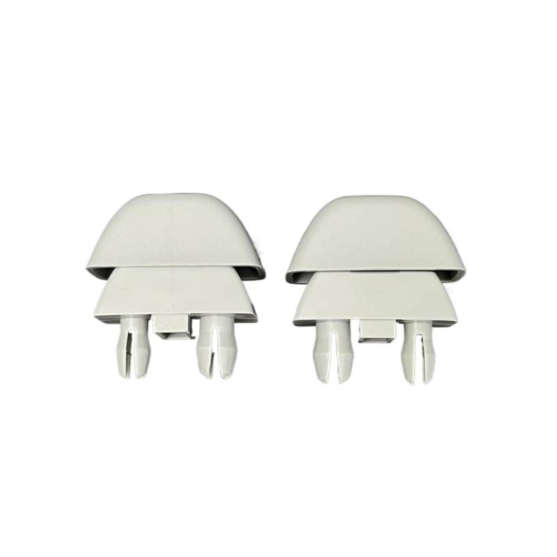 yhyttr Auto-Sonnenblenden-Clip, passend for VW, passend for Passat, B7 Polo 5 6R GTI Up Rapid Citigo 2012–2015 6R0 857 561 Hakenhalterung Aufhänger Halteclip Sonnenschutz-Halteclip(2pcs Gray) von yhyttr
