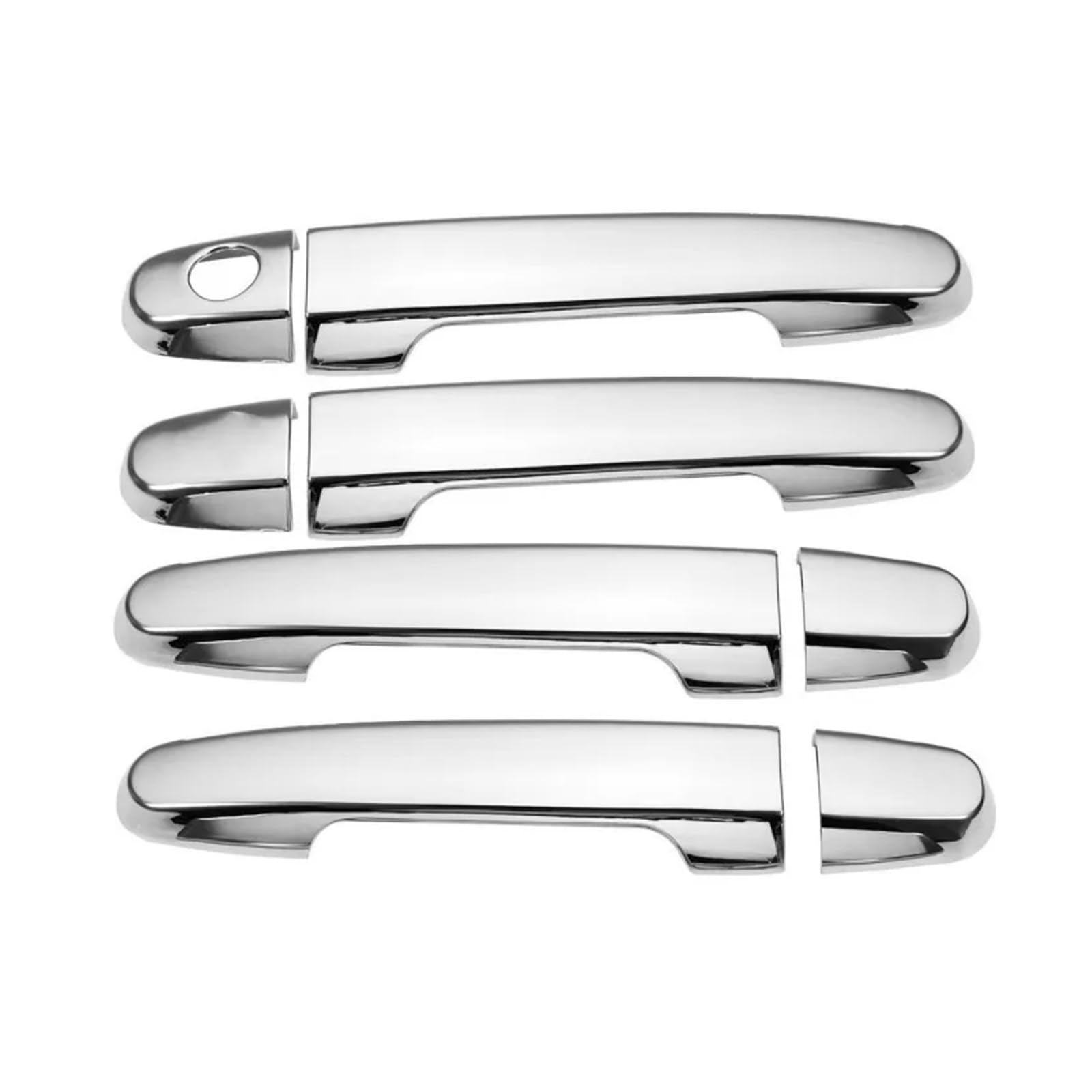 yhyttr Autotürgriffabdeckungs-Zieraufkleber, passend for Toyota, Mark II X110 2001–2007, glänzendes schwarzes Chrom-Styling-Zubehör Dekorativer Aufkleber für Türgriffabdeckungen(Chrome 1 keyhole) yhyttr Autotürgriffabdeckungs-Zieraufkleber, passend for Toyota, Mark II X110 2001–2007, glänzendes schwarzes Chrom-Styling-Zubehör Dekorativer Aufkleber für Türgriffabdeckungen(Chrome 1 keyhole) von yhyttr