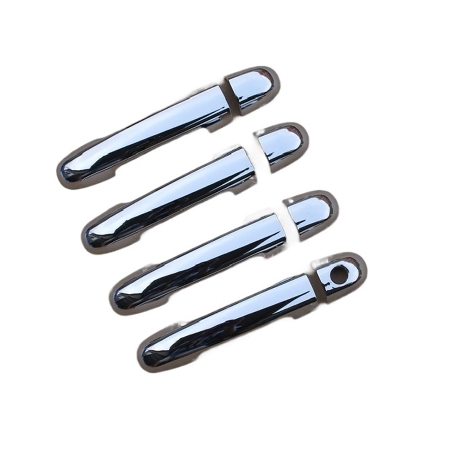 yhyttr Autotürgriffabdeckungsverkleidung, passend for KIA, Ceed Cee'd 2006–2012, Chrom-Carbonfaser-Autoaufkleber, Styling-Overlay Dekorativer Aufkleber für Türgriffabdeckungen(Silver 1 keyhole) von yhyttr