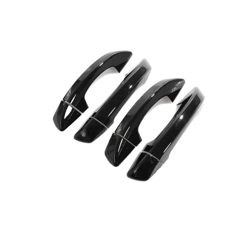 yhyttr Autotürgriffabdeckungsverkleidung, passend for Volkswagen, passend for Passat, CC B6 B7 3c B7.5 7.5 2007–2016, Styling-Zubehör, glänzendes schwarzes Chrom Dekorativer Aufkleber für Türgriffabde von yhyttr