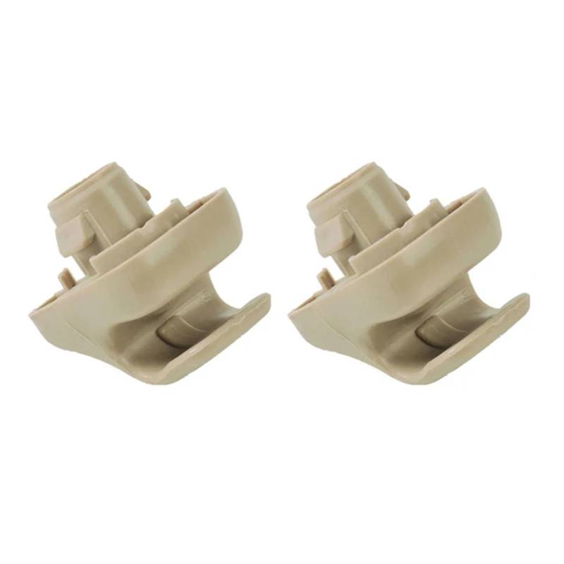 yhyttr Clip-Haken for Sonnenblende im Auto, passend for Accord, Odyssey CR-V Civic Element 88217-S04-003ZA 88217S01A01ZA, Clip-Halter for Sonnenblende Sonnenschutz-Halteclip(2pcs Beige) von yhyttr