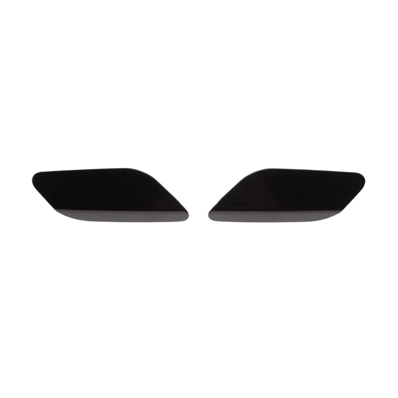 yhyttr Frontscheinwerferlampen-Sprühwaschdüsenabdeckung, passend for VW, passend for JETTA, IV 2011–2015 5C6 955 109 5C6 955 110 links rechts Scheinwerfer-Sprühdüsenschutz(Black SET) von yhyttr